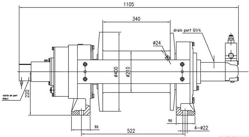 Hydraulic Winch Wrecker Recovery Truck Winch 8ton 10 Ton 15 Ton 20 Ton 25 Ton 30 Ton Hydraulic Winch